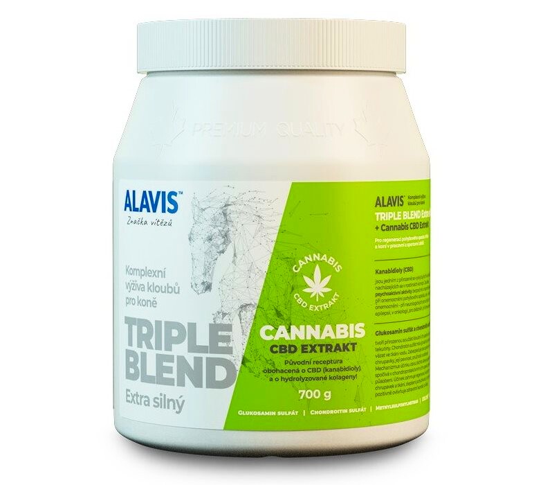 Alavis Triple Blend Extra Silný + Cannabis CBD Extrakt 700 g