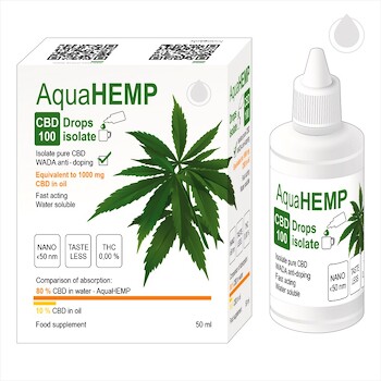 AquaHEMP CBD 100 Drops isolate 50 ml