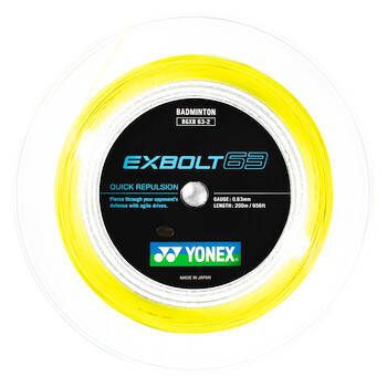 Bedmintonový výplet Yonex  Exbolt 63 Yellow (200 m)