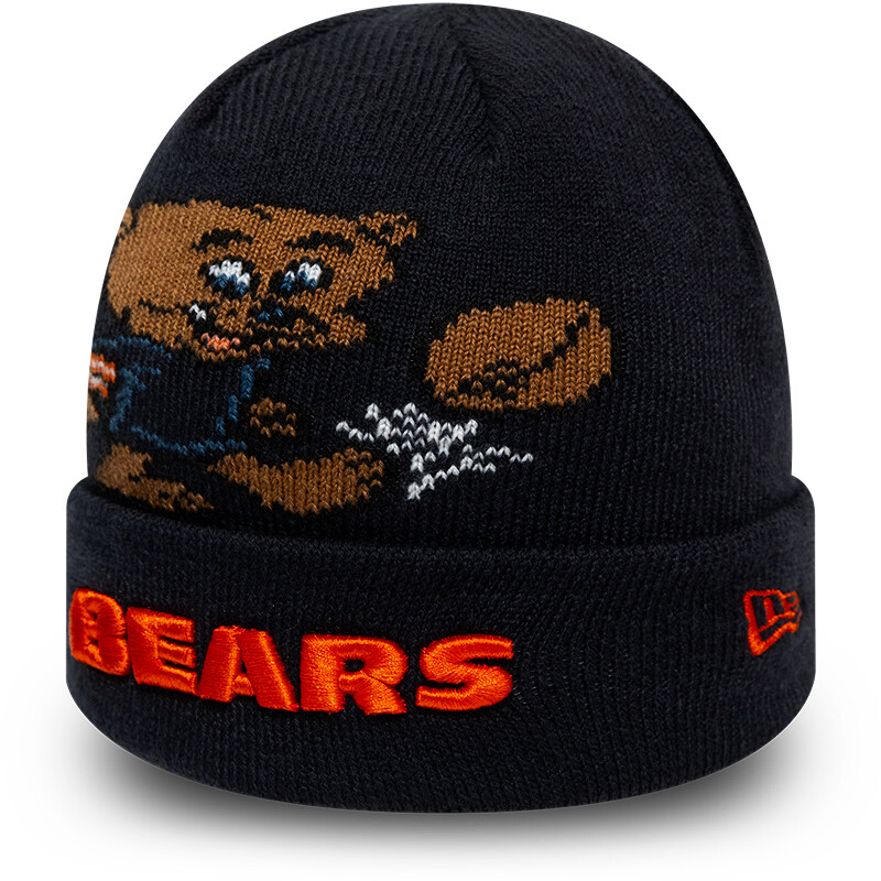Detská zimná čiapka New Era Infant Maskot Cuff Knit NFL Chicago Bears