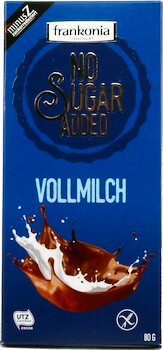 Frankonia Mliečna čokoláda so sladidlom maltitol a vlákninou inulín 80 g