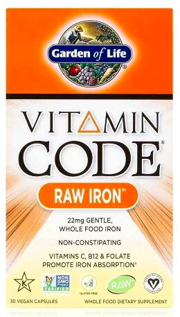 Garden of Life Vitamin Code RAW Železo 30 kapsúl