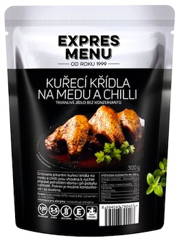 Jedlo Express Menu Kuracie krídla s medom a chilli 300g 2 porcie