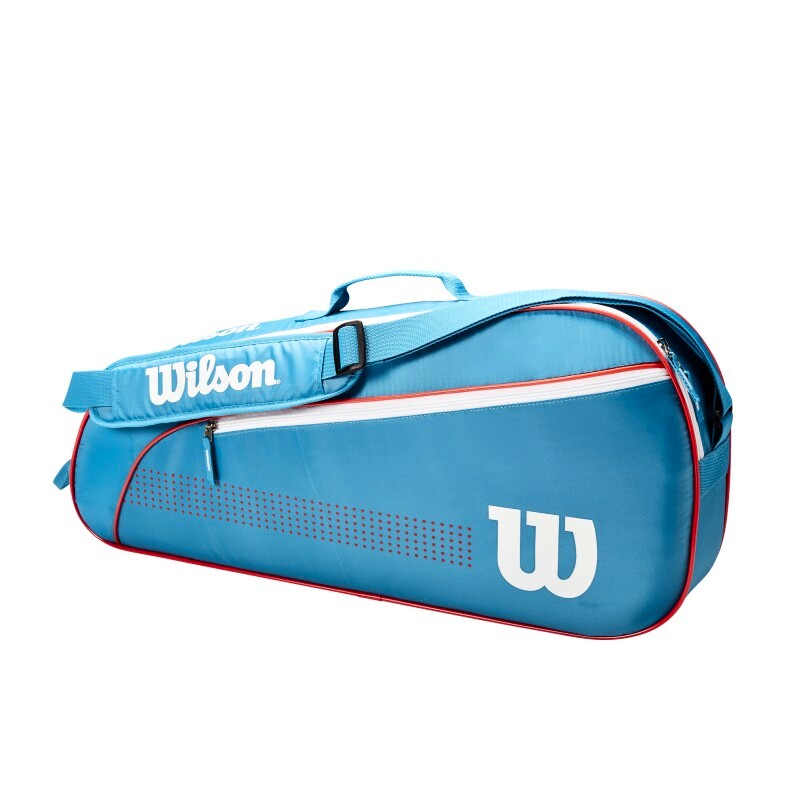 Juniorská taška na rakety Wilson Junior 3 Pack Blue/White