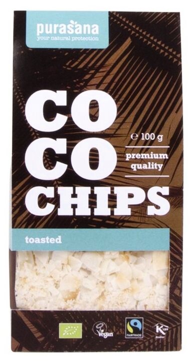 Purasana Coco Chips toasted BIO 100 g