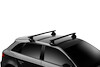 Strešný nosič Thule s hliníkovou EVO tyčou čierny AUDI A5 Sportback 5-dr Hatchback s holou strechou 17-21