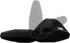 Strešný nosič Thule s hliníkovou EVO tyčou čierny TOYOTA Corolla Verso 5-dr MPV so strešnými lyžinami (hagusy) 02+