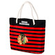 Taška Forever Collectibles Nautical Stripe Tote Bag NHL Chicago Blackhawks