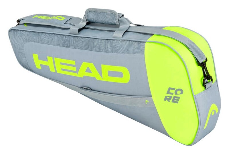 Taška na rakety Head Core Pro 3R Grey/Neon Yellow
