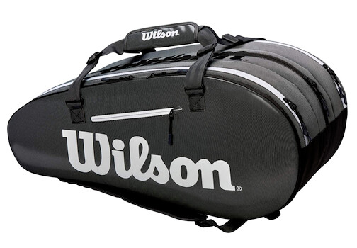 Taška na rakety Wilson Super Tour 3 Compartment Black/Grey