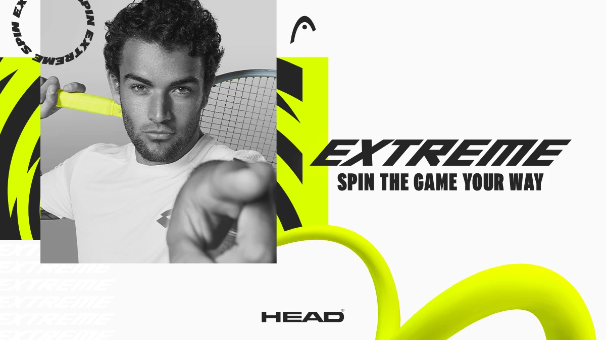 S tenisovými raketami Head Graphene 360+ Extreme hrá Matteo Berrettini