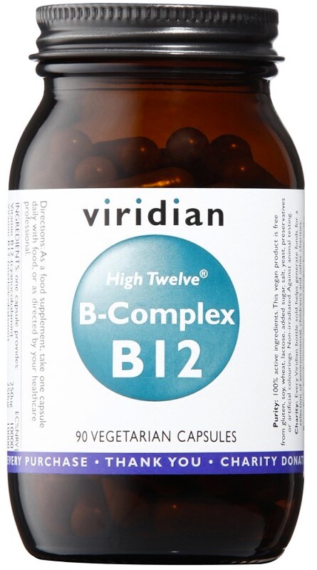 Viridian B-Complex B12 High Twelwe 90 kapsúl