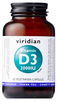Viridian Vitamin D3 2000 IU 60 kapsúl
